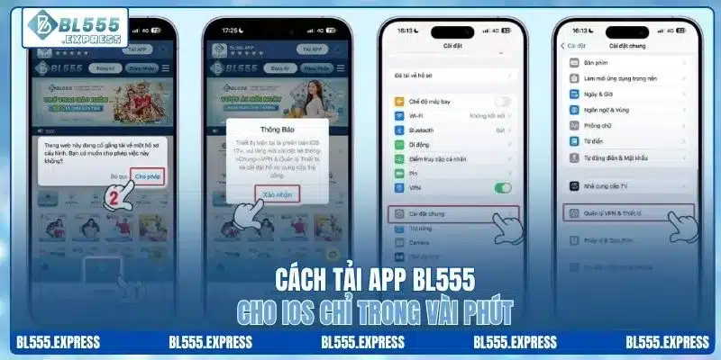 Cách tải app BL555 cho iOS chỉ trong vài phút